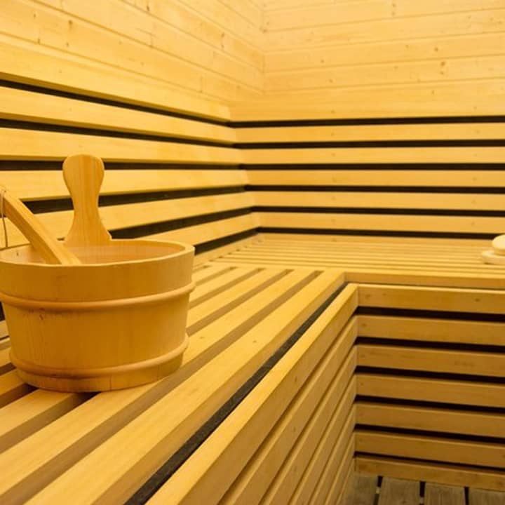 Sauna privada no centro da cidade com chá incluído