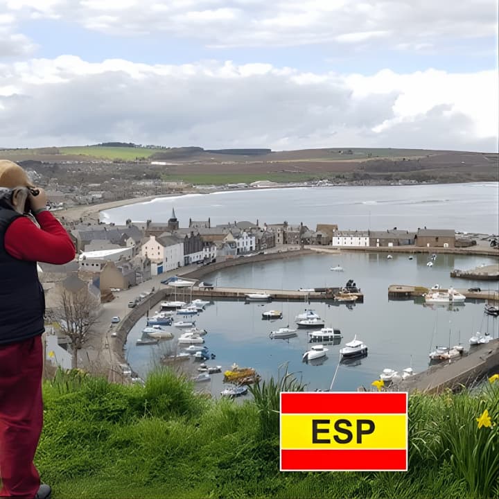 St Andrews & Cliffs and Dunnottar Castle in Spanish.