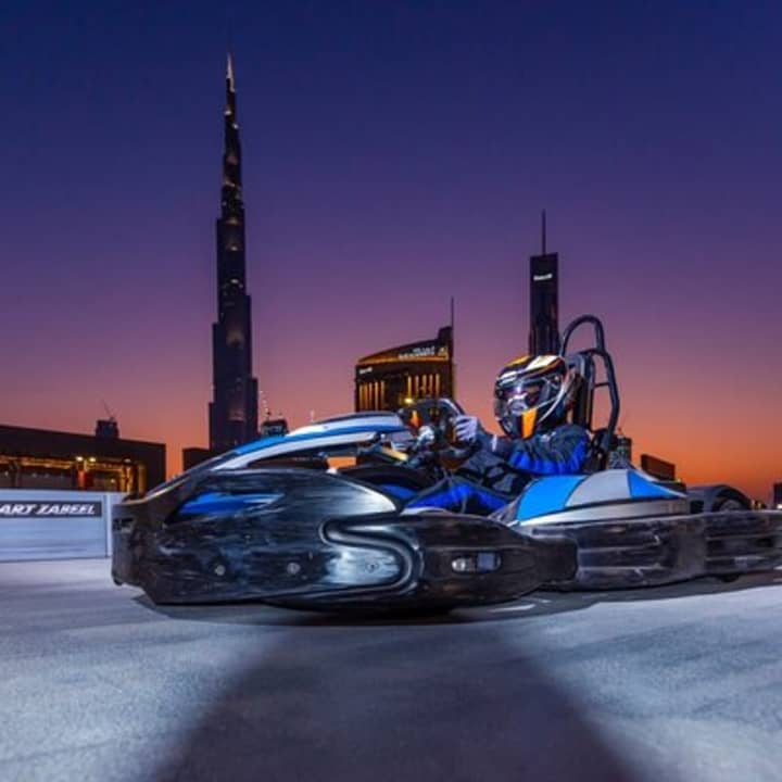 Rooftop Go Kart Racing at EKart Zabeel Dubai Tickets