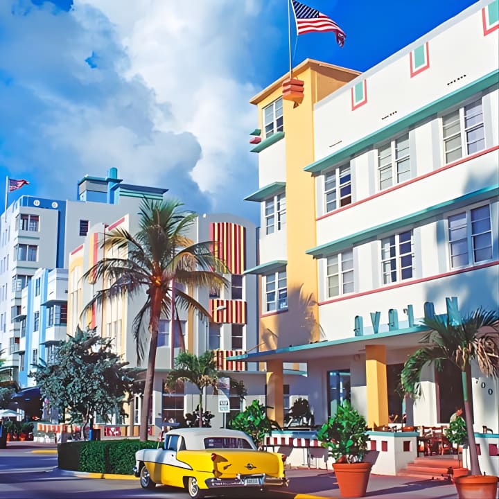 ﻿Recorrido oficial a pie Art Decó de la Liga para la Preservación del Diseño de Miami