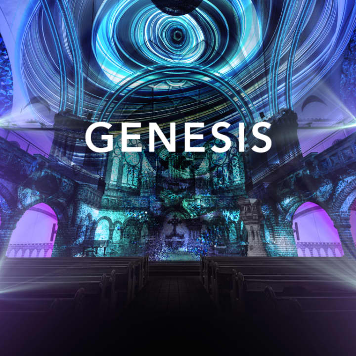 Die immersive Lichtshow Genesis in Berlin ihre Tore