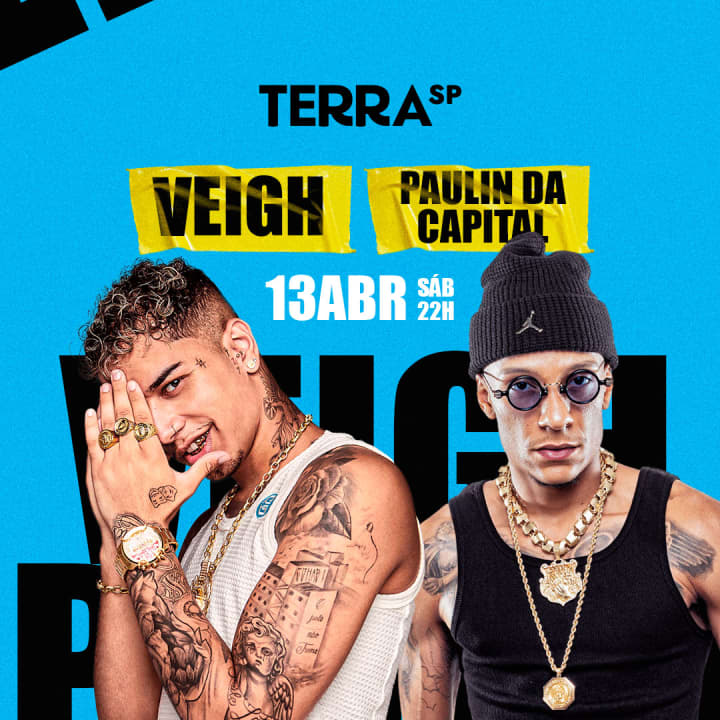 Veigh e MC Paulin da Capital no Terra SP