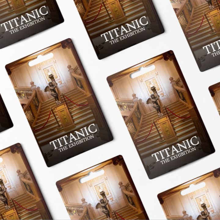 ﻿Gift card - Titanic The Exhibition