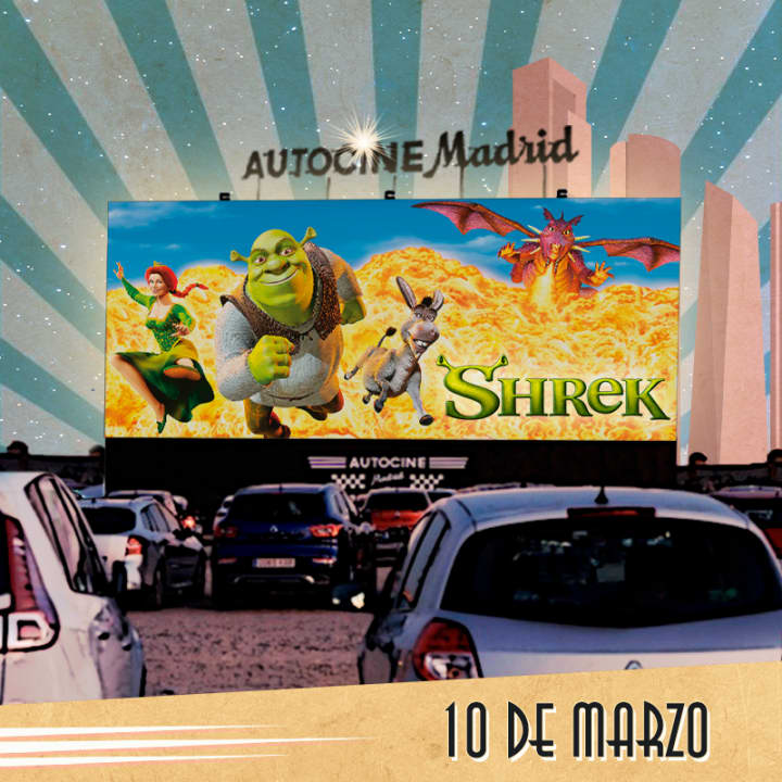 Shrek en Autocine Madrid Cesur FP