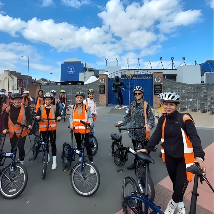 3 Hours Football Stadiums E-Bike Tour in United Kingdom