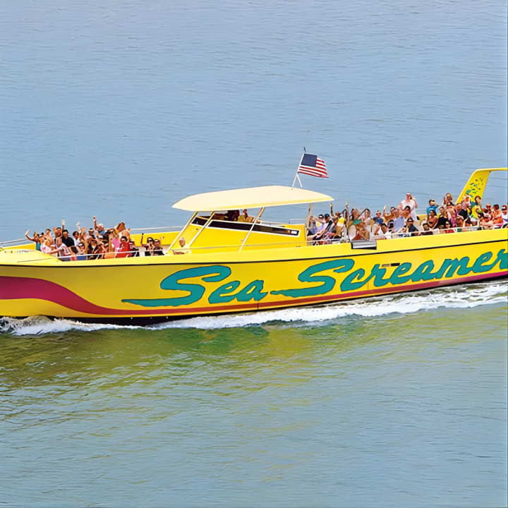 Sea Screamer Boat Cruise in Clearwater Beach with Transport