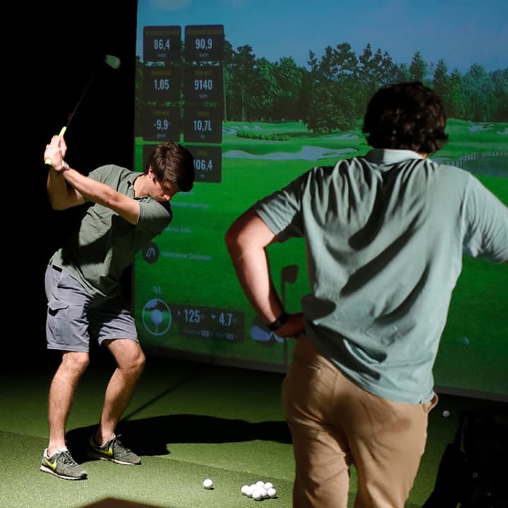 ﻿2 hours in a golf simulator for 4 + beers