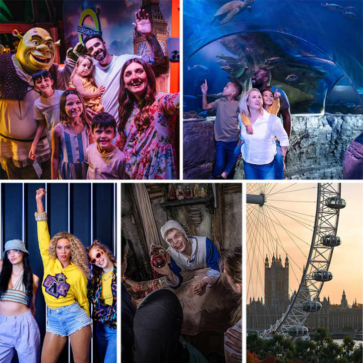 Madame Tussauds, London Eye, SEA LIFE, Shrek's Adventure! & London Dungeon