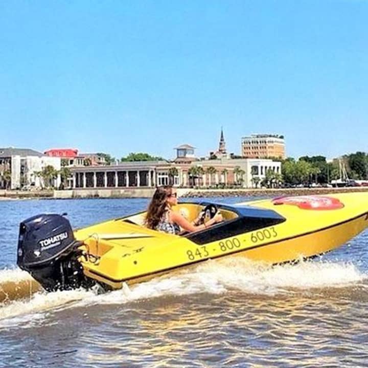 Charleston Harbor Speed Boat Adventure Tour