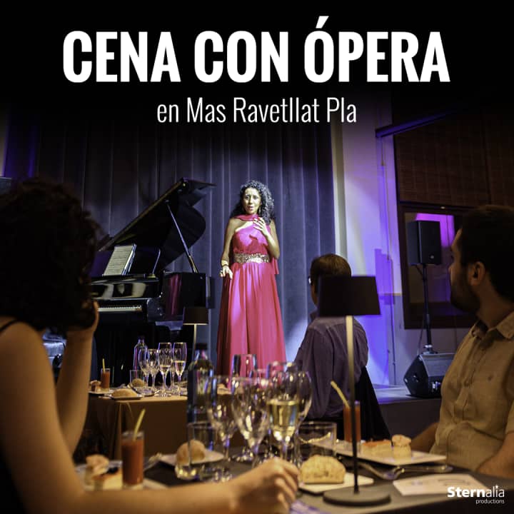 Cena con ópera y visita guiada en Mas Ravetllat-Pla