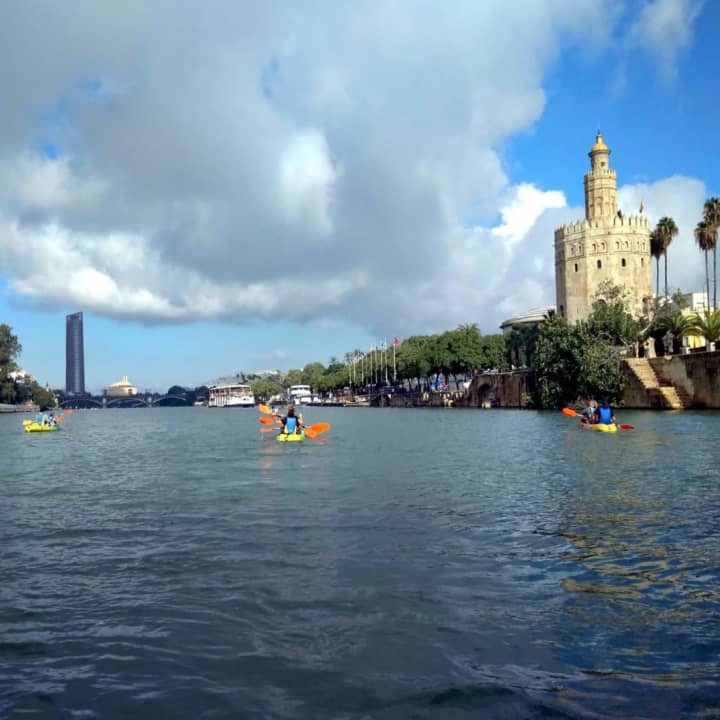 ﻿Kayak tour on the Guadalquivir River in Seville