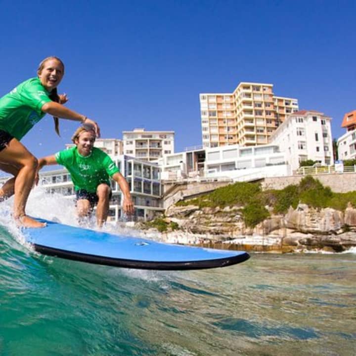 Surfing Lessons on Sydney's Bondi Beach