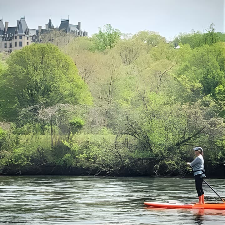 7 Mile Guided Paddleboard Tour On The French Broad River in Asheville
