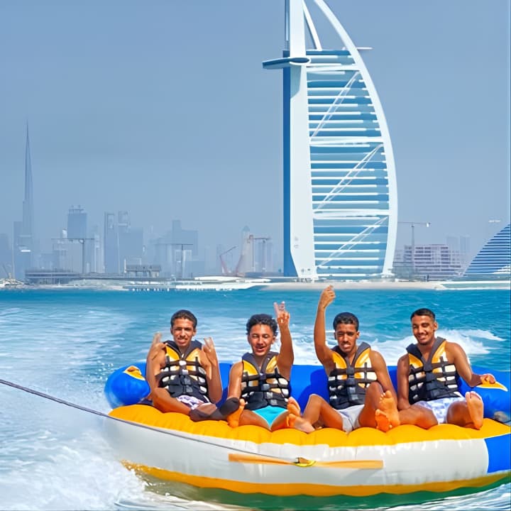 Private 60-min Group Tubing on Speedboat in Dubai