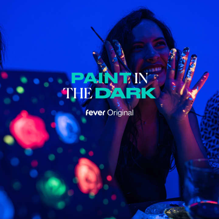 Paint in the Dark: Sip and Paint Workshop Under Neon Lights