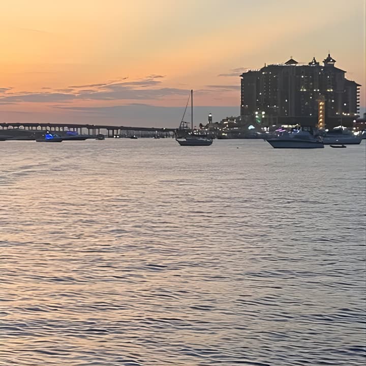 Destin Private Guided Sunset Cruise up to 6 Passengers