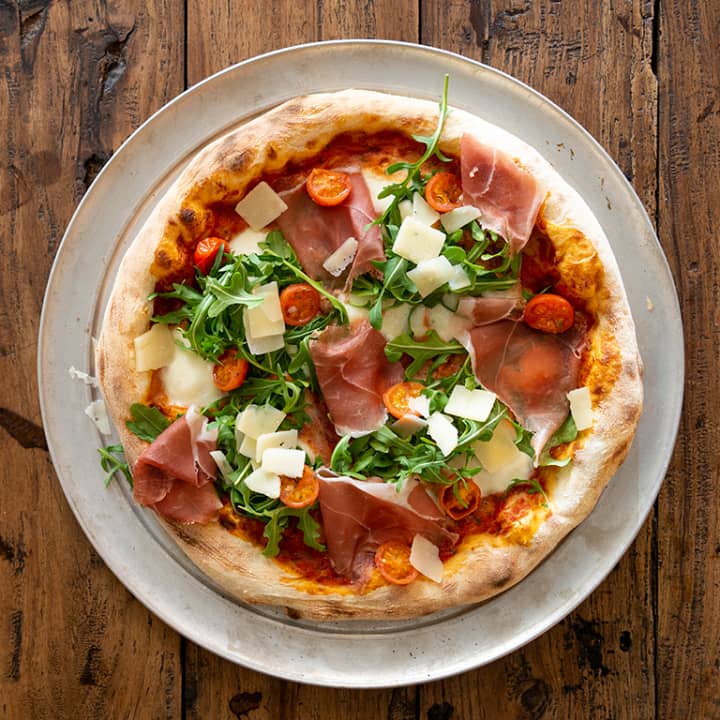﻿Complete pizza menu for 2 at Pizzart