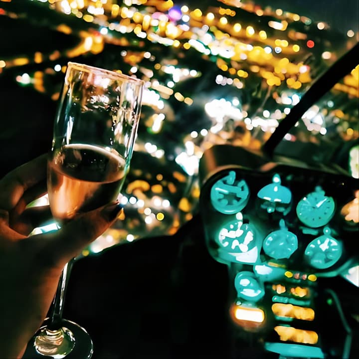 Excursión nocturna exclusiva en helicóptero: Parques de Orlando (31 o 48 millas)