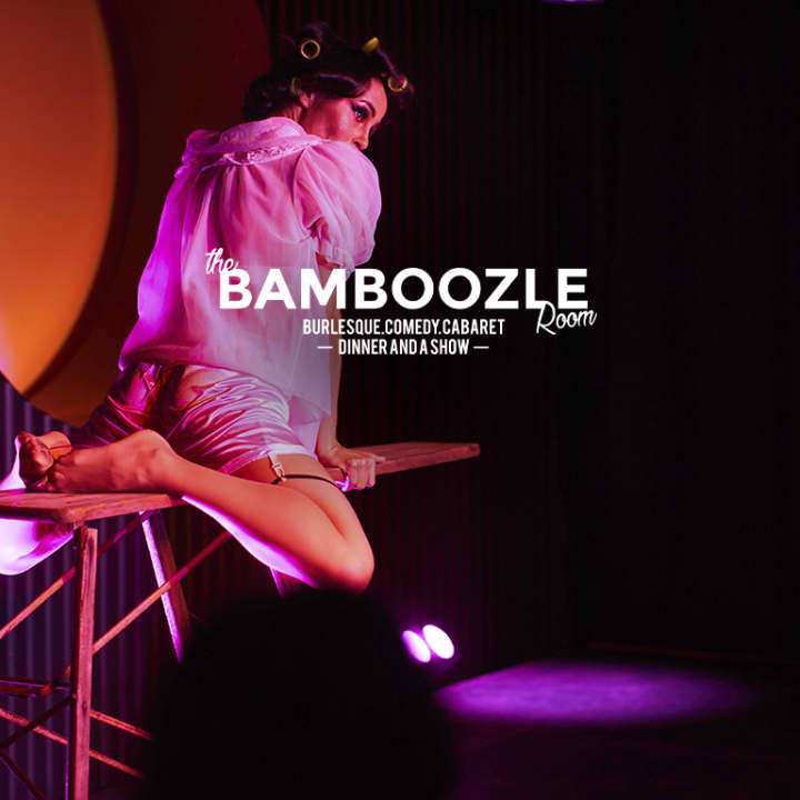 Talk and Tease Dinner Show in the Bamboozle Room