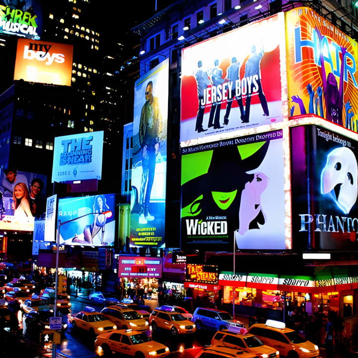 ﻿Recorrido a pie en grupo reducido por el distrito teatral de Broadway y Times Square