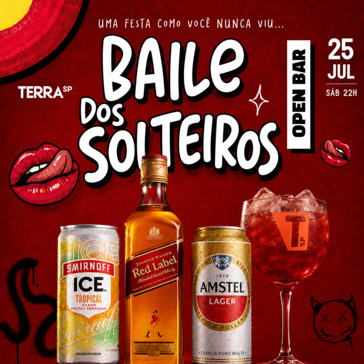 Open Bar: Baile dos Solteiros 3ª Edizione al Terra SP