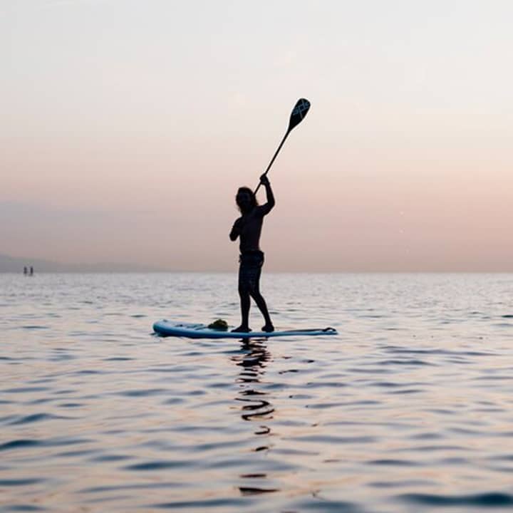 ﻿Stand up Paddle at sunrise or sunset in the Barceloneta area