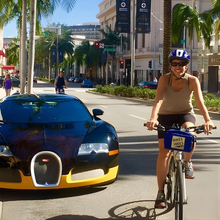 ﻿Recorrido por Beverly Hills - Casas de estrellas de cine y lugares de interés de Los Ángeles en bicicleta eléctrica