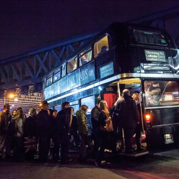 Ghost bus tour of London