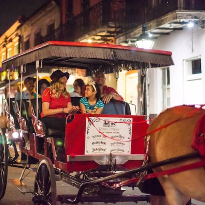 French Quarter Ghost Tour by Mule Drawn Carriage