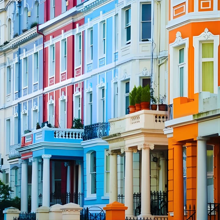 ﻿Londres: Visita autoguiada a pie por Notting Hill con una APP