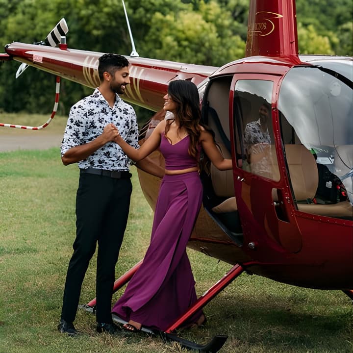 Private 45 Minute Helicopter Tour with Romantic Landing