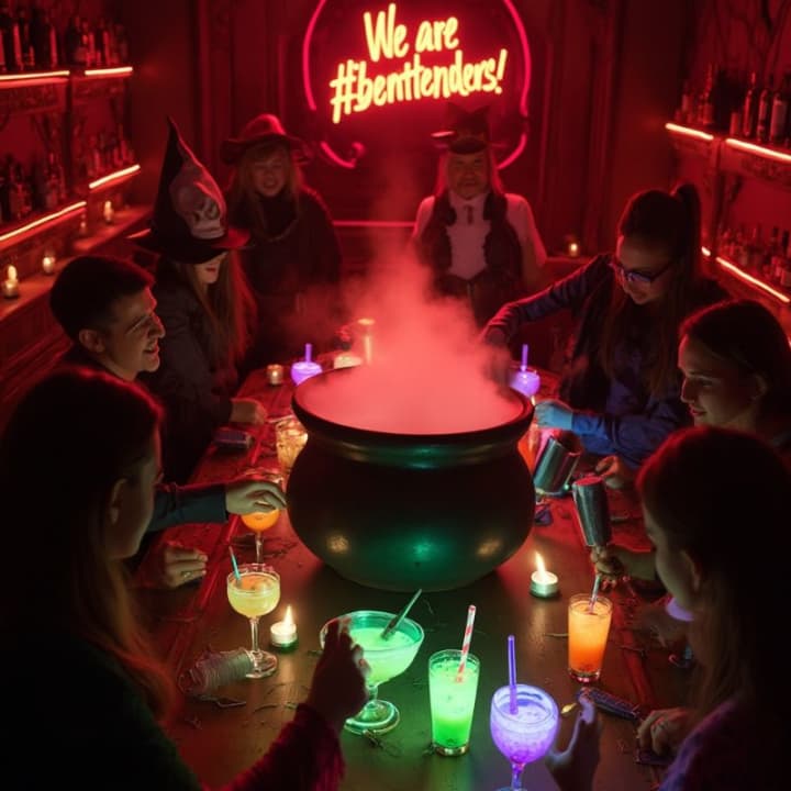 ﻿Halloween cocktail workshop