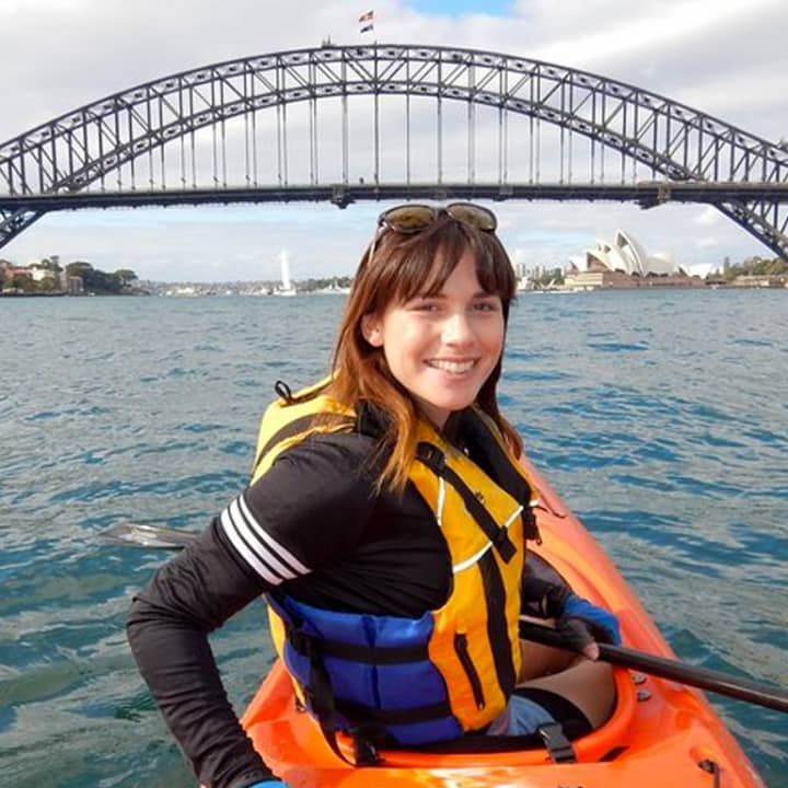 Kayak to Goat Island in Sydney Harbour with Local
