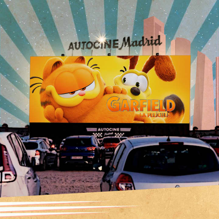 ﻿Garfield at Autocine Madrid