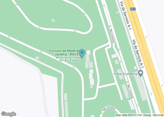 Map showing location of Circuito del Jarama