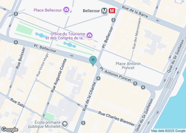 Map showing location of 2 Quai des Celestins