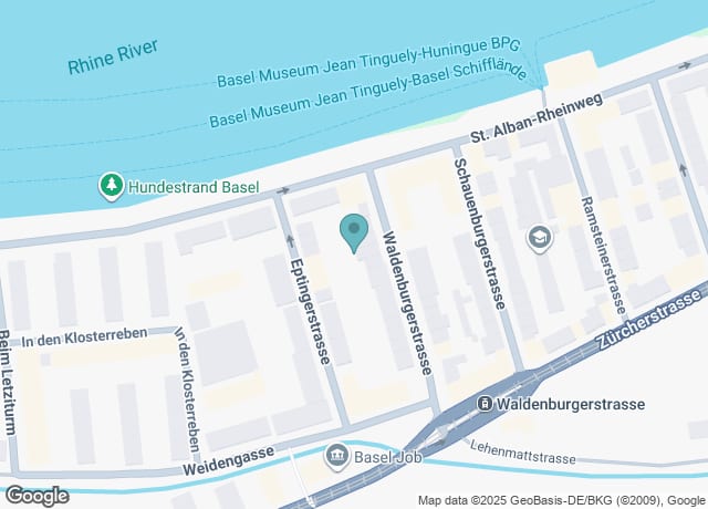 Map showing location of Don Bosco Basel