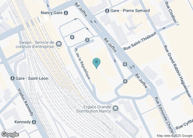 Map showing location of Centre Prouvé