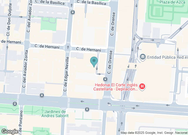 Map showing location of C. de Raimundo Fernández Villaverde, 57