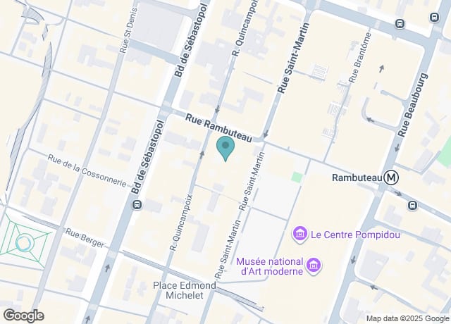 Map showing location of DECIBEL - Studio Beaubourg - Club de danse - Paris