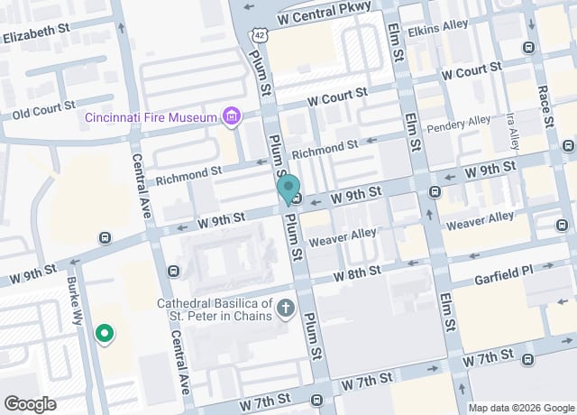 Plum St & 9th St, Cincinnati, OH 45202