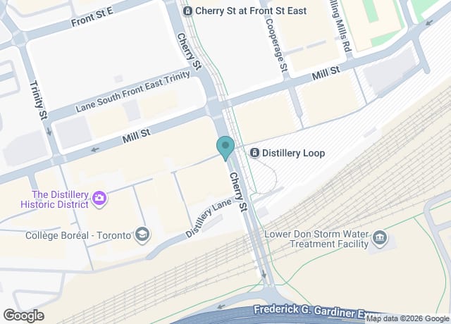 Cherry St at Mill St South Side, Toronto, ON M5A 3C4