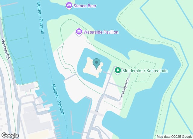 Map showing location of Muiderslot Castle