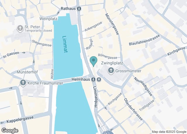 Map showing location of Limmatquai 32, 8001 Zürich, Switzerland