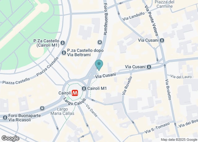Largo Cairoli, 18, Milano, di fronte a Zani Viaggi