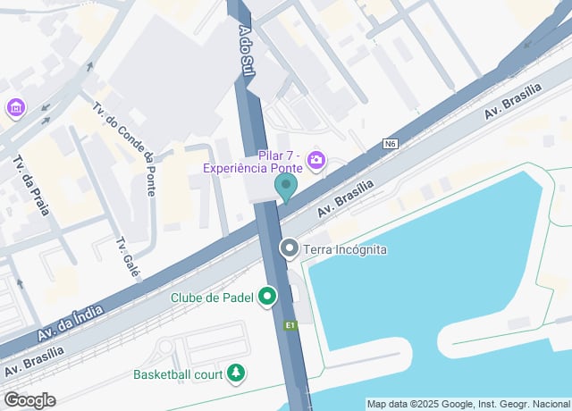 Map showing location of Pilar 7 Bridge Experience
