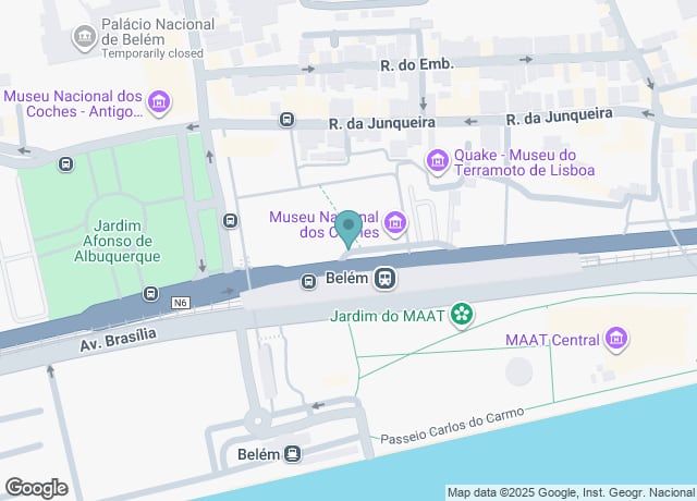 Map showing location of Av. da Índia 136