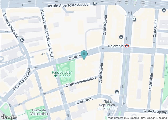 Map showing location of Artespacio chamartín