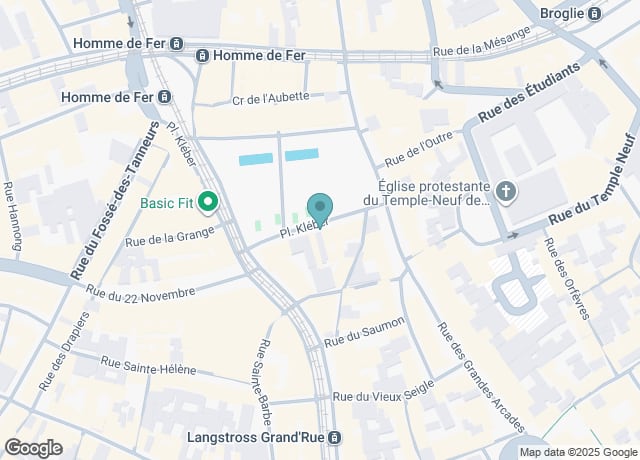 Map showing location of 123 Pl. Kléber, 67000 Strasbourg, France