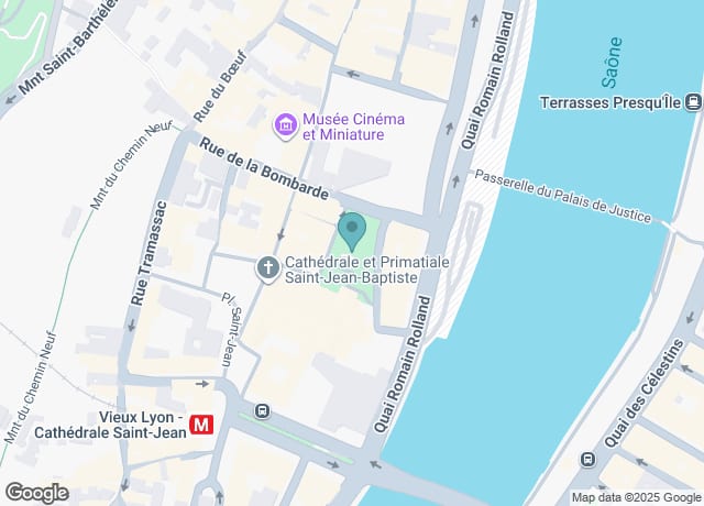 Map showing location of 5 Rue des Estrées, 69005 Lyon, France